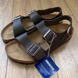 Birkenstock Gizeh Pink, Gizeh BS Black, Milano 10