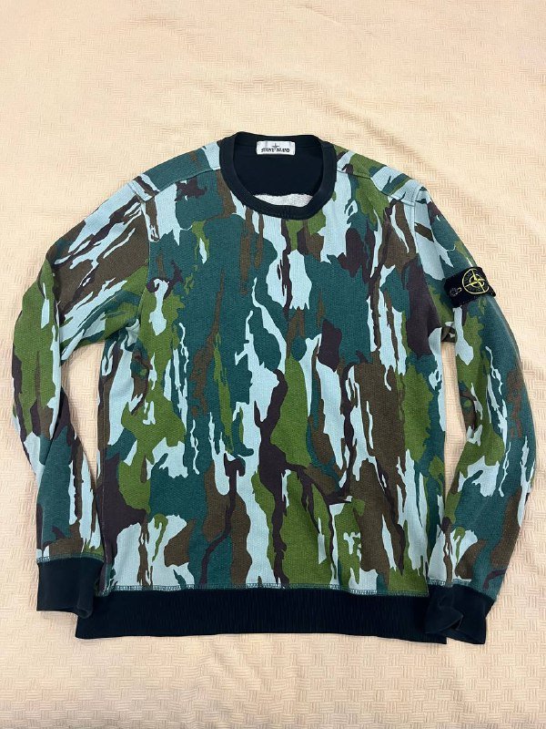 Камуфляжный Stone Island джемпер мужской XL
