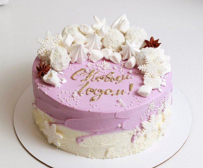 Новогодние торты с доставкой и уникальным дизайном 3