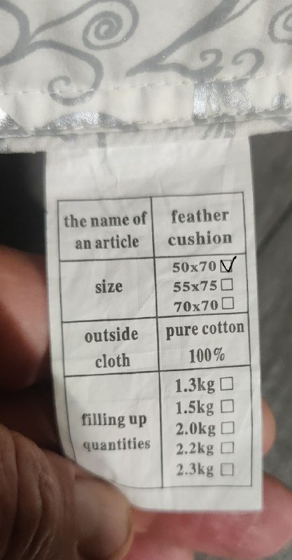 Подушки перьевые среднего уровня жёсткости 3 шт размер 50х70 2