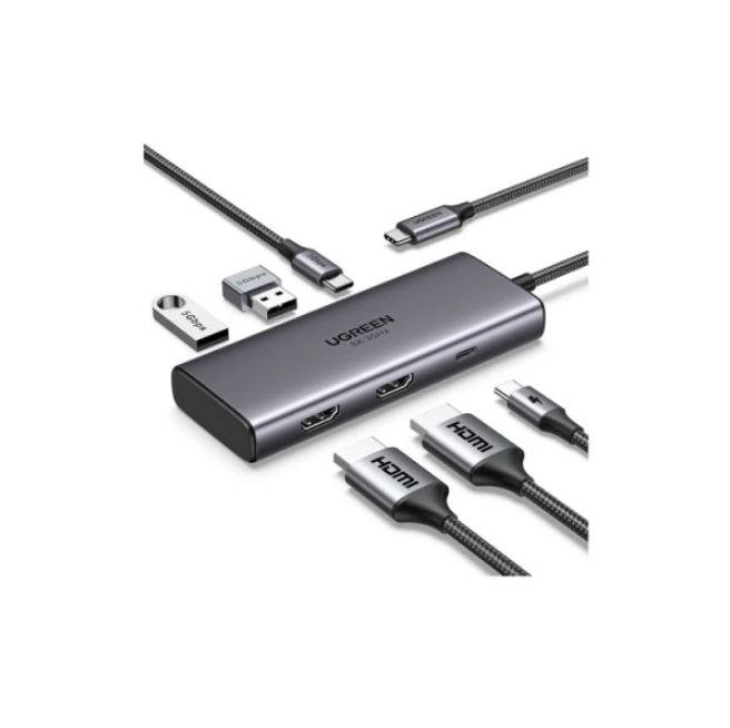 usb hub док станция UGREEN CM498 6в1