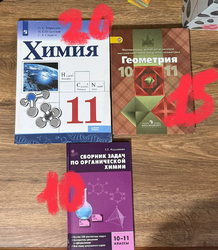 Учебники для старших классов по разным предметам 2
