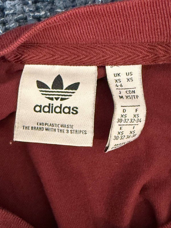Футболка adidas бордовая XS-S-M 4