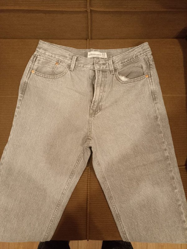 темно джинсовые штаны, джинсы stradivarius 2