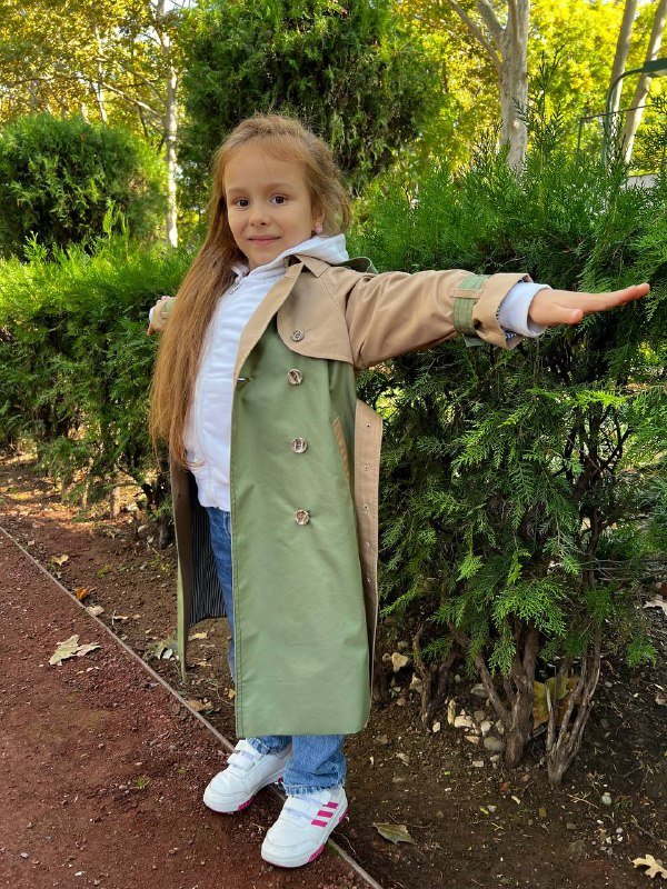 Тренч для девочки 116-122 см 4
