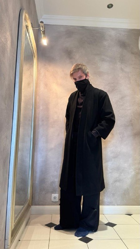 Мужское пальто Bat Norton, черное