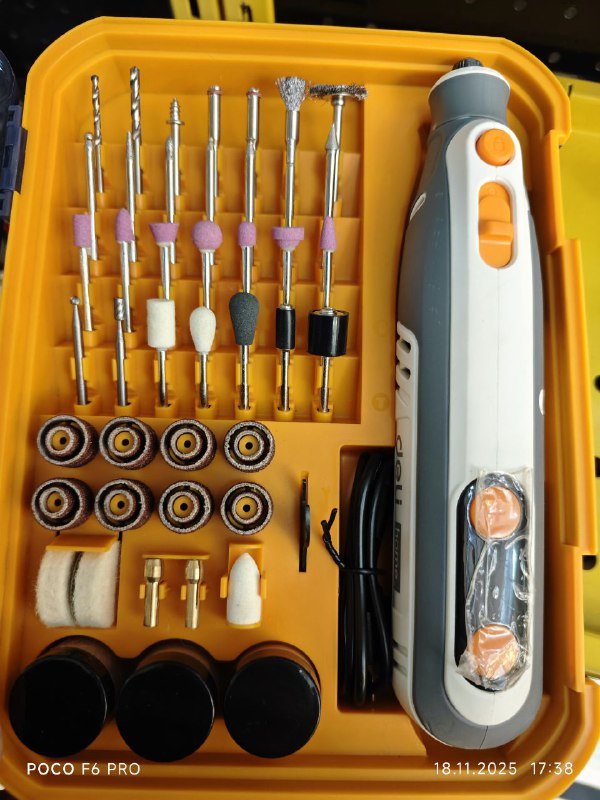 Набор насадок и бормашина для точных работ