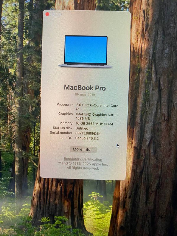 Macbook Pro i7 2019 16 inch 16GB RAM 512GB SSD 4