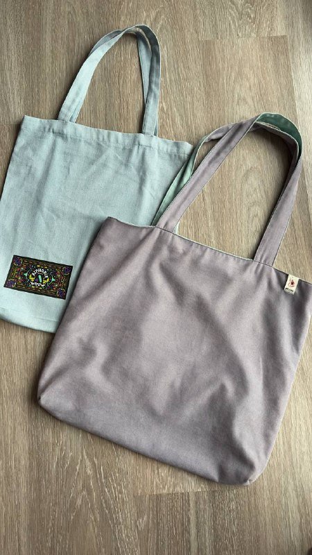 Двухцветный шопер с кармашком на магнитике 2