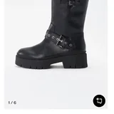 HUGO biker boots, Topshop biker boots 2