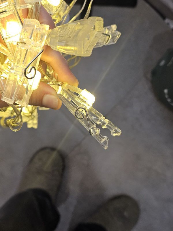 Гирлянда с прищепками для фотографий 2