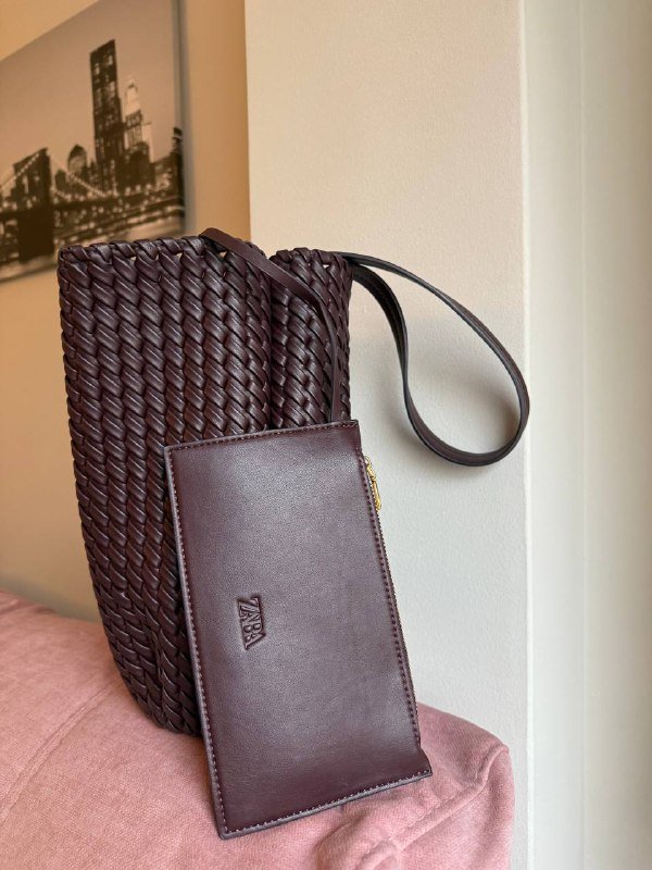 Сумка-ведро Zara плетеная 3