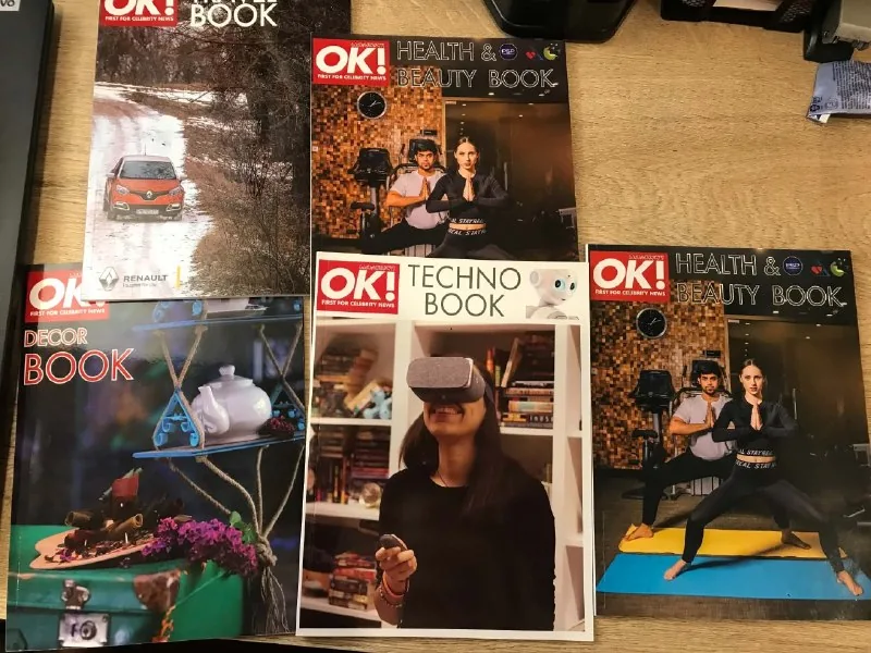 Georgian-language magazines for pictures and scrapbooking