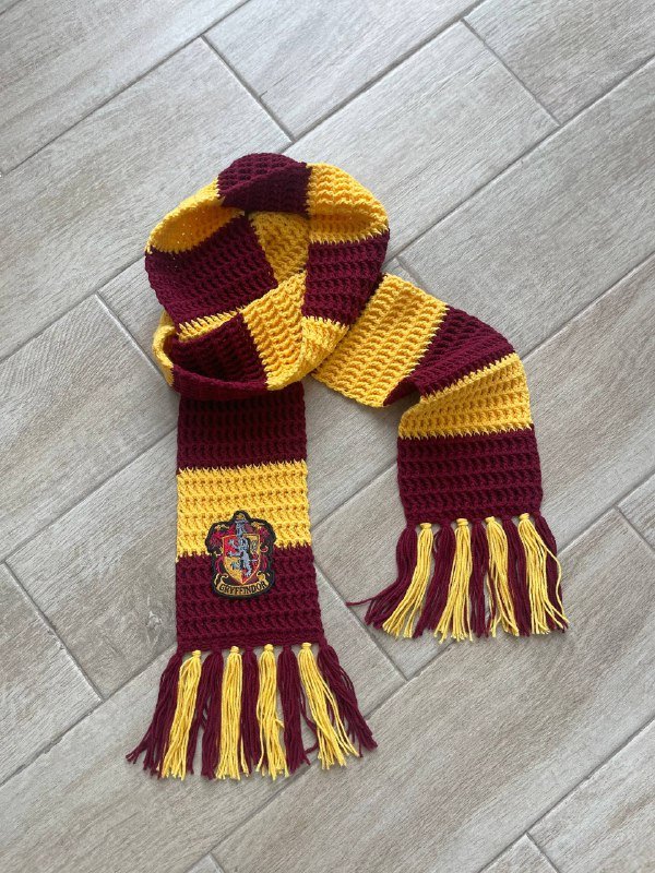 Вязаный шарф Гриффиндор и Слизерин детский, взрослый 2