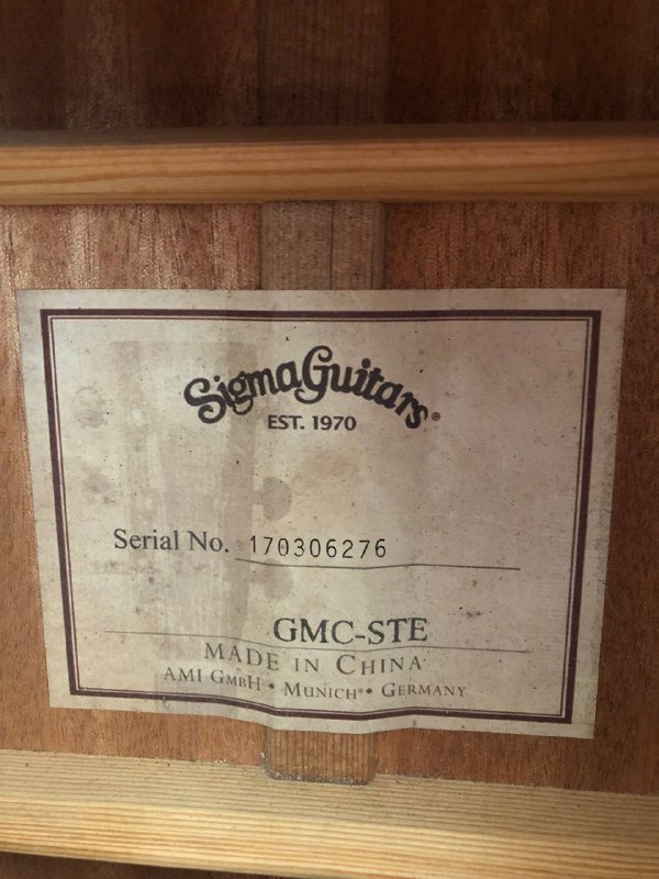 Электроакустическая гитара SigmaGuitars GMC-STE 2
