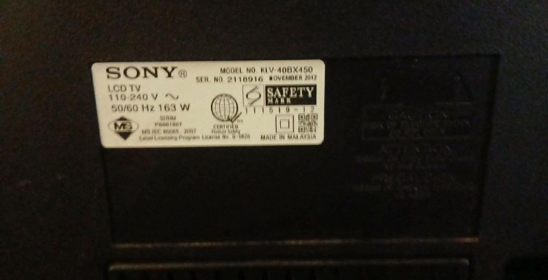 Телевизор Sony Bravia большого размера 5