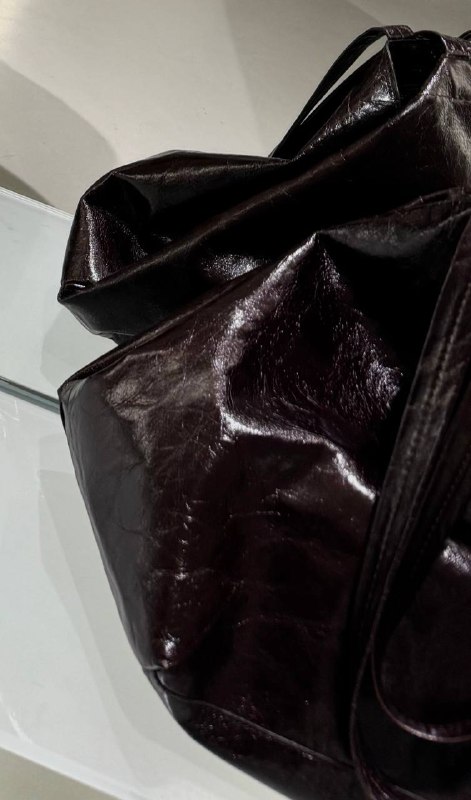 Сумка Massimo Dutti кожаная темно коричневая вместительная 2