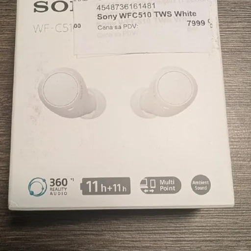 Наушники Sony WF-C510 TWS, белые