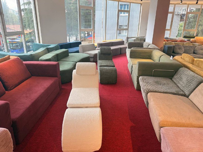 Бескаркасные ортопедические диваны с премиум-тканью 4