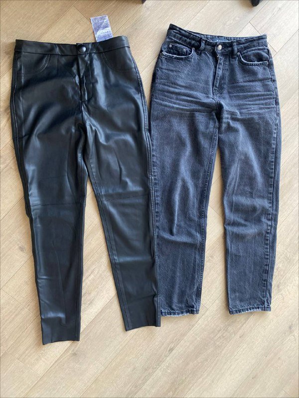 Кожаные леггинсы Zara, Джинсы