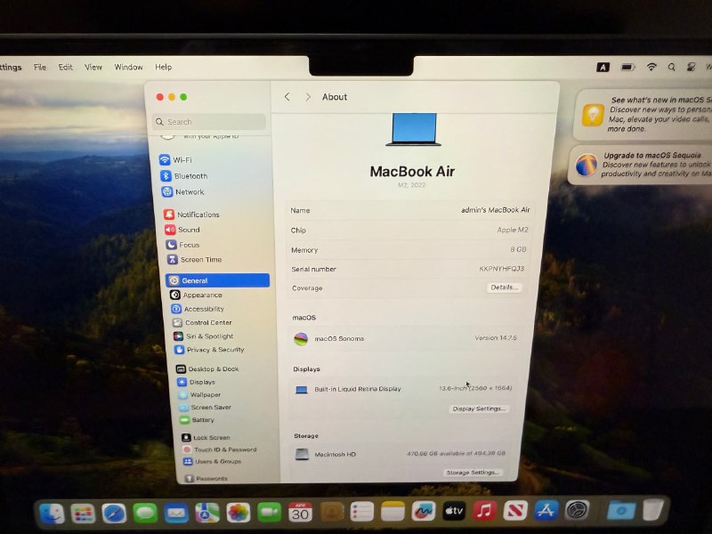 MacBook M2 Air 13.6 8/512 Midnight + чехол в подарок 3