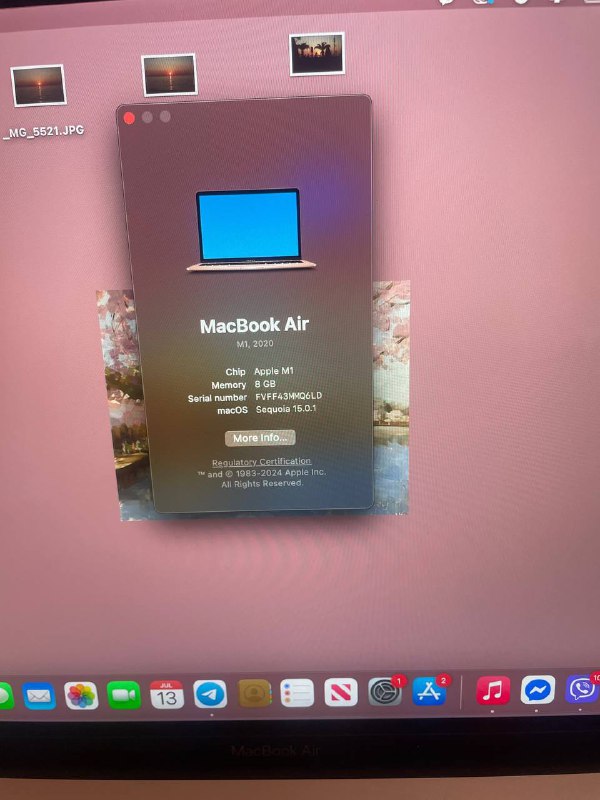 MacBook Air M1, 2020, 8 GB RAM 3
