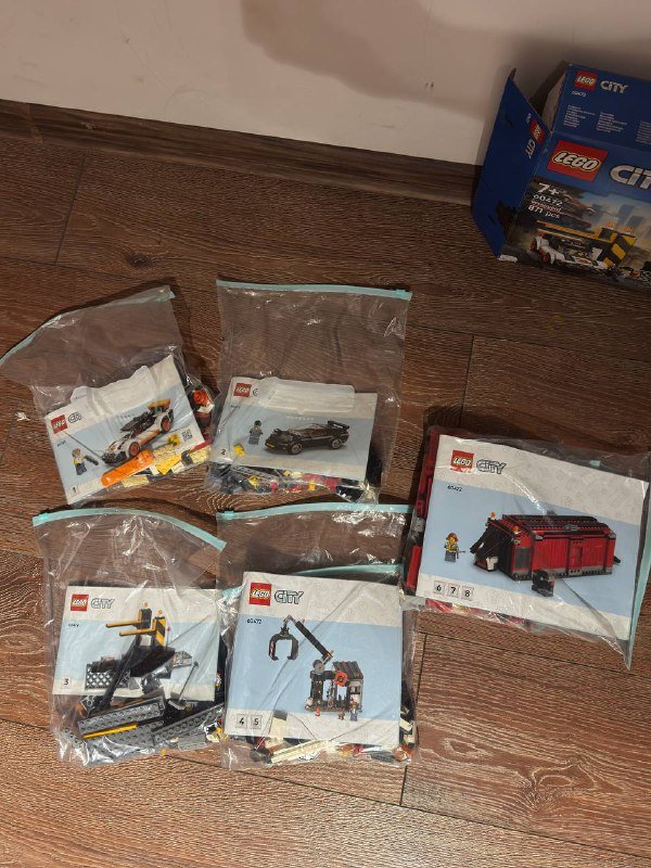 Лего автосервис с инструкциями, все детали в пакетах 2