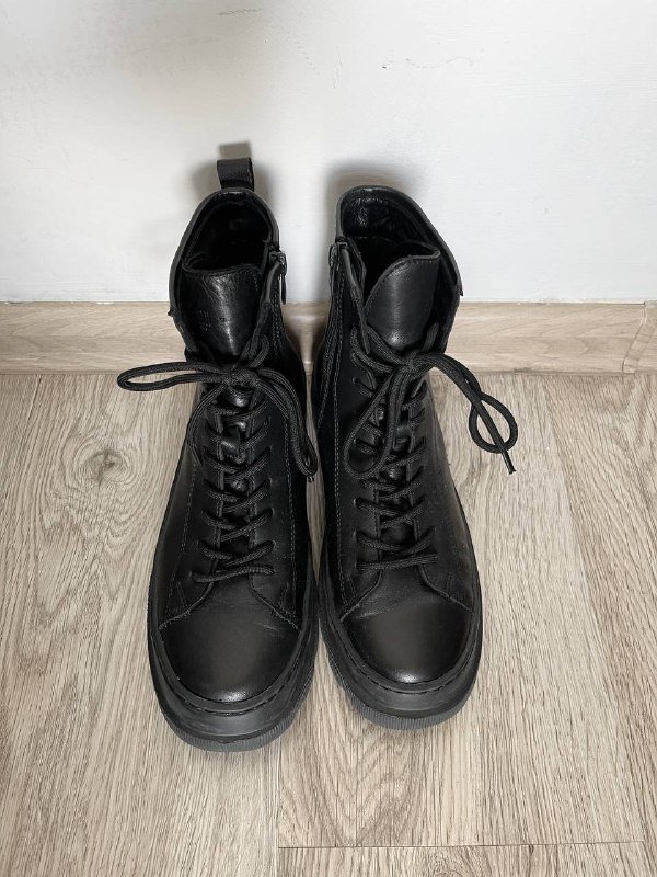 Черные ботинки Greyder из натуральной кожи 37.5-38 2