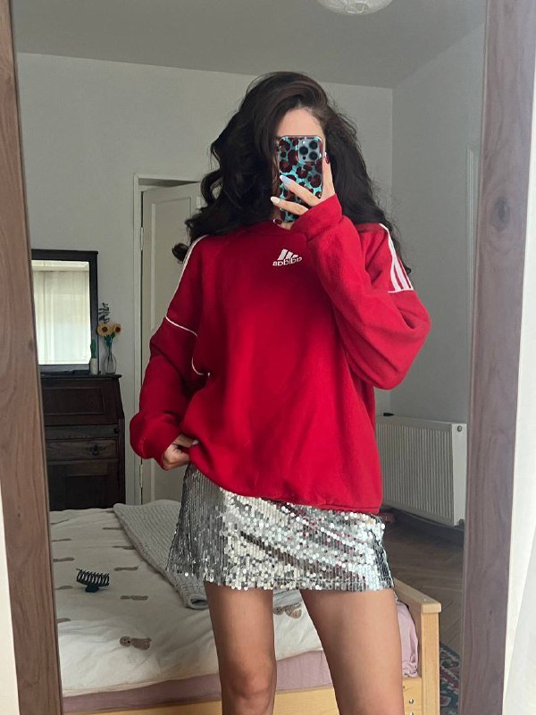 Винтажный пиджак Maxmara, Дубленка Stradivarius, Куртка из кожи, Мужской свитшот Adidas 7