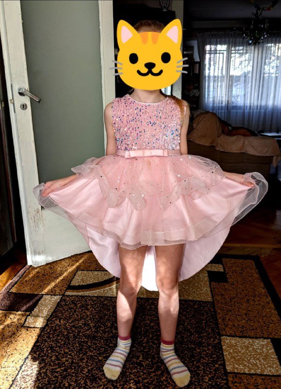 Платье праздничное детское пышное со шлейфом 2