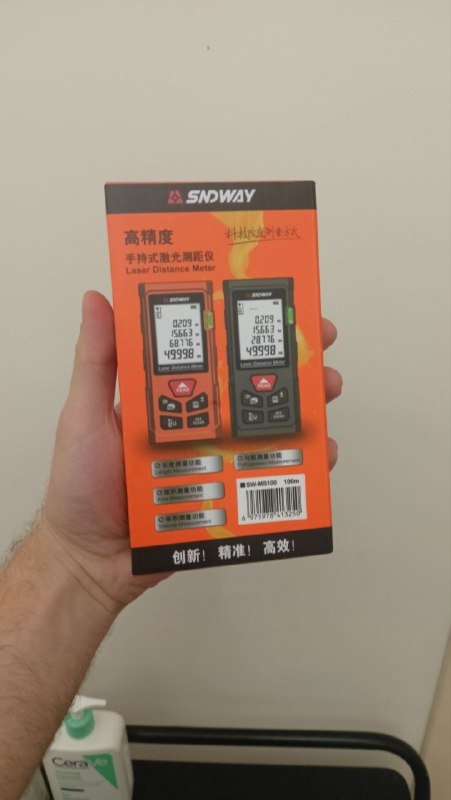 Дальномер лазерная рулетка Sndway 100м