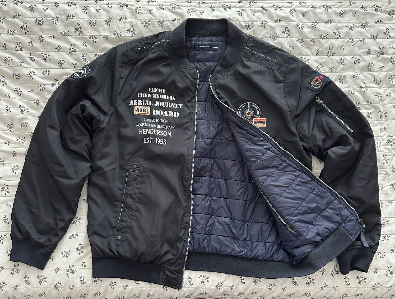 Мужская куртка-бомбер двусторонняя