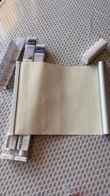 Рулонные шторы блэк аут бежевые 31x160см и 35x160см 2