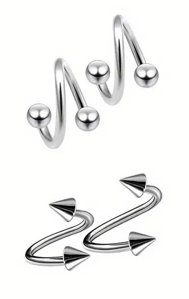 Украшения для пирсинга и тоннелей, каффы, кольца, штанги 6