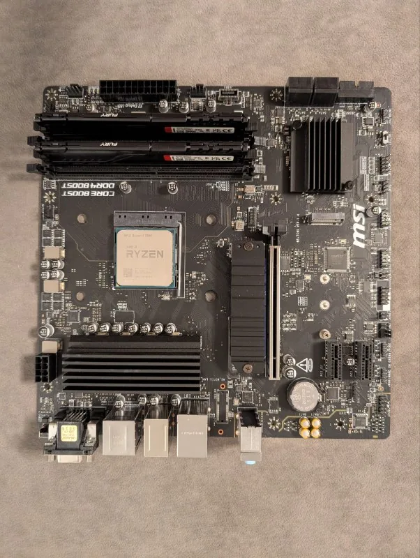 Комплект Ryzen 5 5500, MSI B550M PRO-VDH, 16 GB DDR4