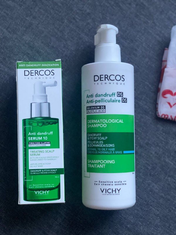 Шампунь и сыворотка Vichy Dercos для волос