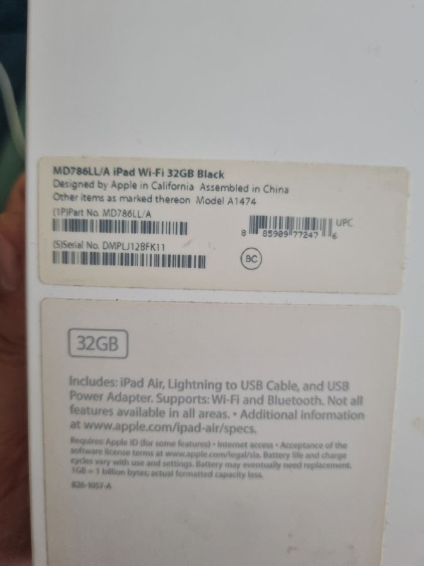 Airpad Air 32GB в идеальном состоянии, с коробкой и кабелем 6
