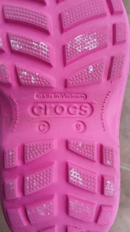 Резиновые сапоги Crocs розовые 4