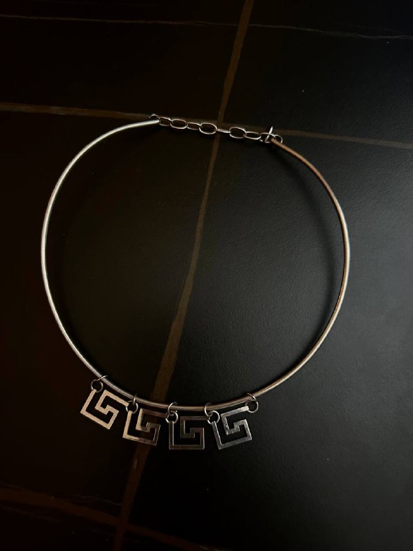 Колье Swatch Greek Key Necklace из нержавеющей стали 4