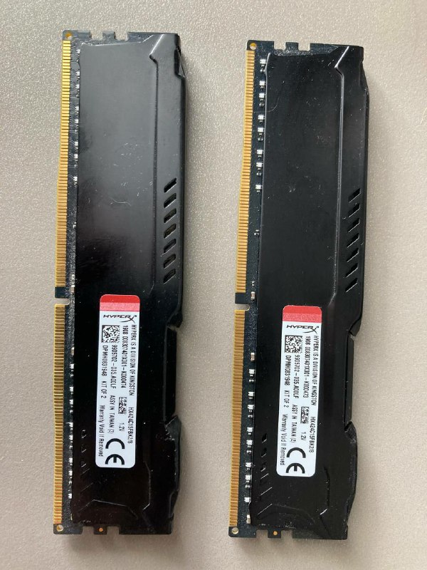 ОЗУ HyperX Fury DDR4 2400 MHz, 2 плашки по 4 гб