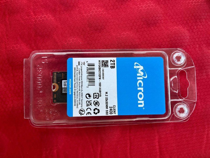 SSD M2 2230 2TB Micron 2400 NVMe PCIe