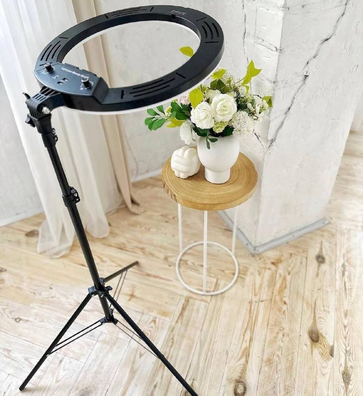 Лампа 45 см, штатив 210 см, держатель для телефона 3 штуки, Bluetooth пульт