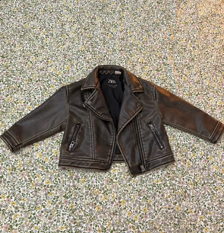 Кожаная куртка Zara