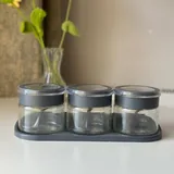 Набор баночек для сыпучих продуктов, контейнеры, блюдо с крышкой 3