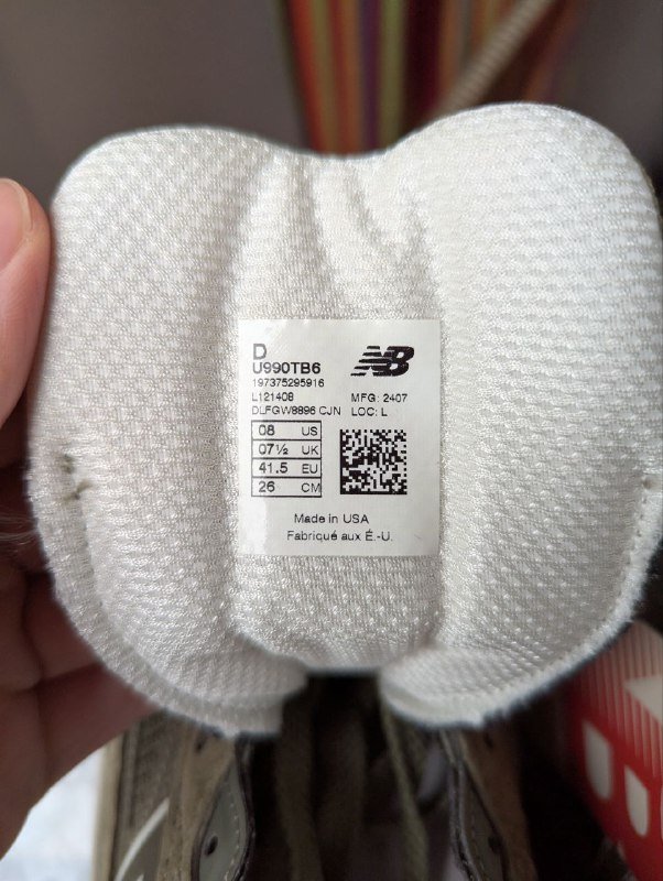 кроссовки New Balance 990v6, новые, размер 8 US, 41.5 EU 5