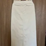 Бежевая джинсовая юбка H&M 2