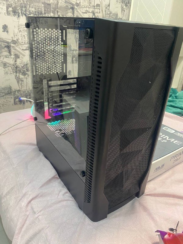 1STPLAYER DK-D4 Case, H610m-k motherboard, 8GB DDR4 RAM, 1STPLAYER G6 RGB fans