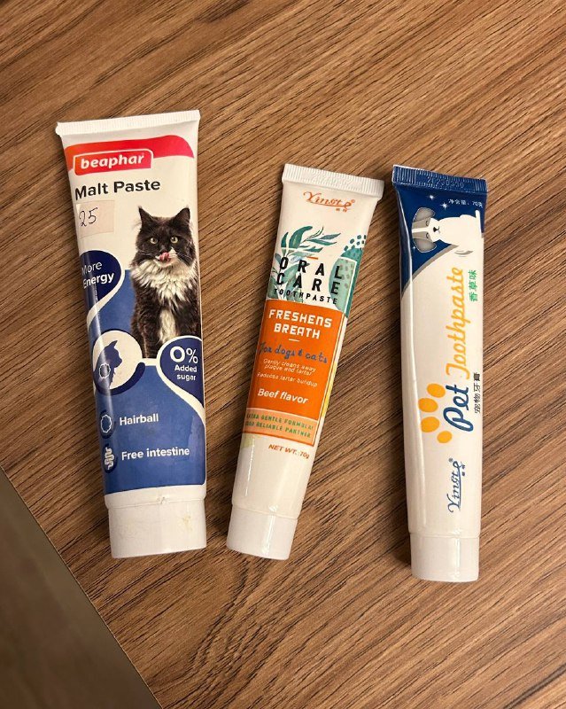 Мальтпаста и зубные пасты для котов