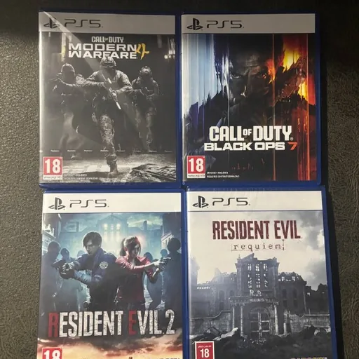 PS5 games: Call of Duty Modern Warfare 4, Call of Duty Black Ops 7, Resident Evil Requiem, Resident Evil 2