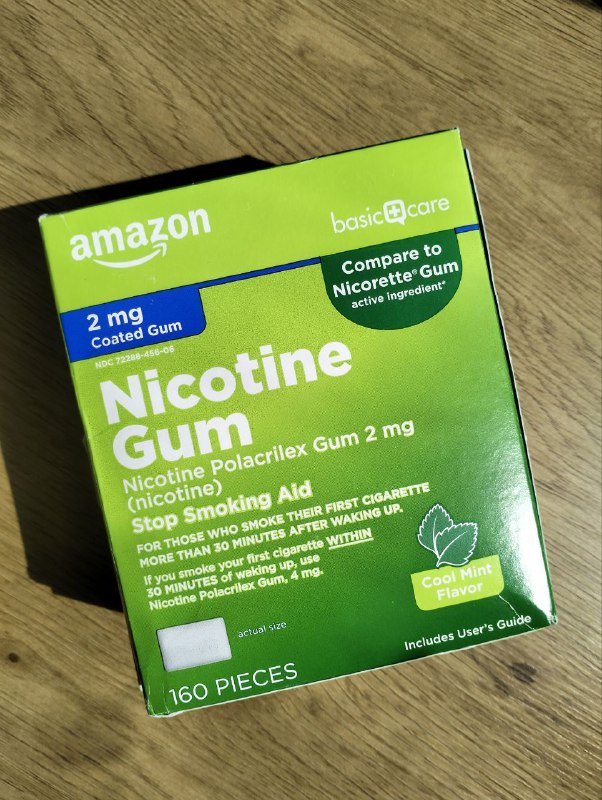 Никотиновая жвачка Amazon 160 штук 2 мг мятный вкус
